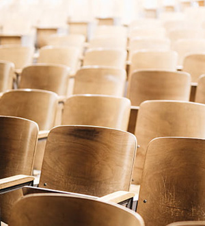 Chairs in a classroom