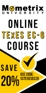 Click here to buy the Mometrix University TExES Core Subjects EC-6 online course. Use code sstexesec20 for 20% off.