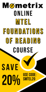 20% off coupon for the MTEL Foundations of Reading online course.