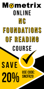 20% off coupon for the NC Foundations of Reading online course.