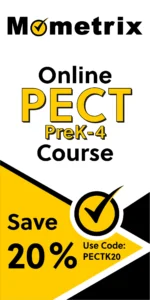 20% off coupon for the PECT Prek-4 online course.