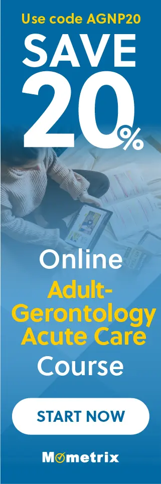 Click here for 20% off of Mometrix Adult-Gerontology Acute Care Nurse Practitioner online course. Use code: SAGNP20
