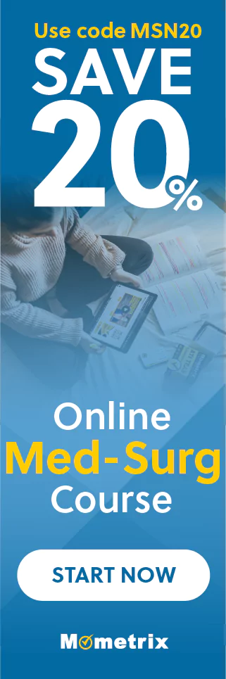 Click here for 20% off of Mometrix Medical-Surgical Nurse online course. Use code: SMSN20
