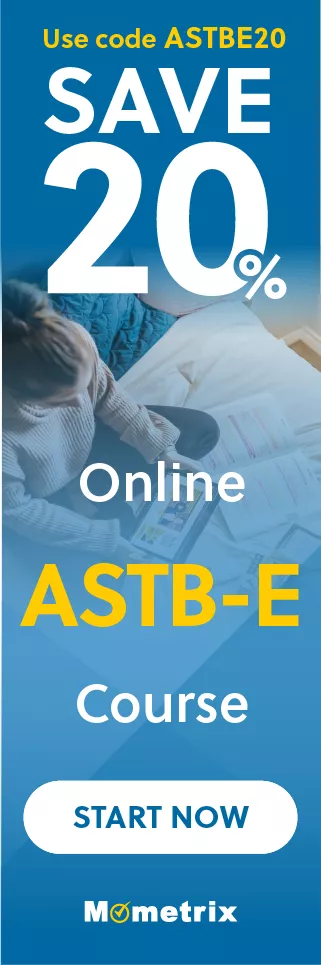 Click here for 20% off of Mometrix ASTB-E online course. Use code: ASTBE20