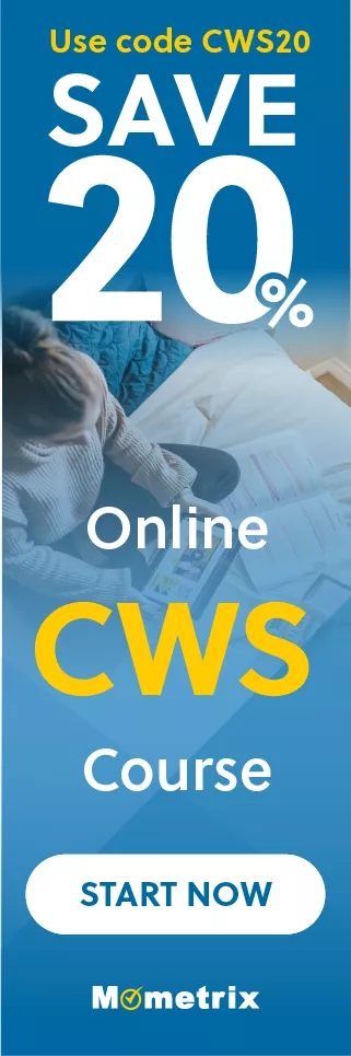 Click here for 20% off of Mometrix CWS online course. Use code: CWS20